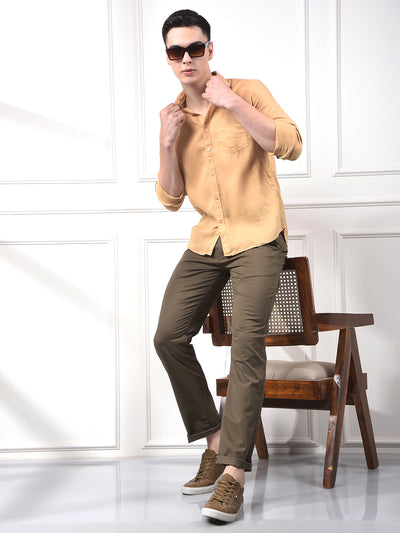 Breeze Fields Mustard Linen Shirt