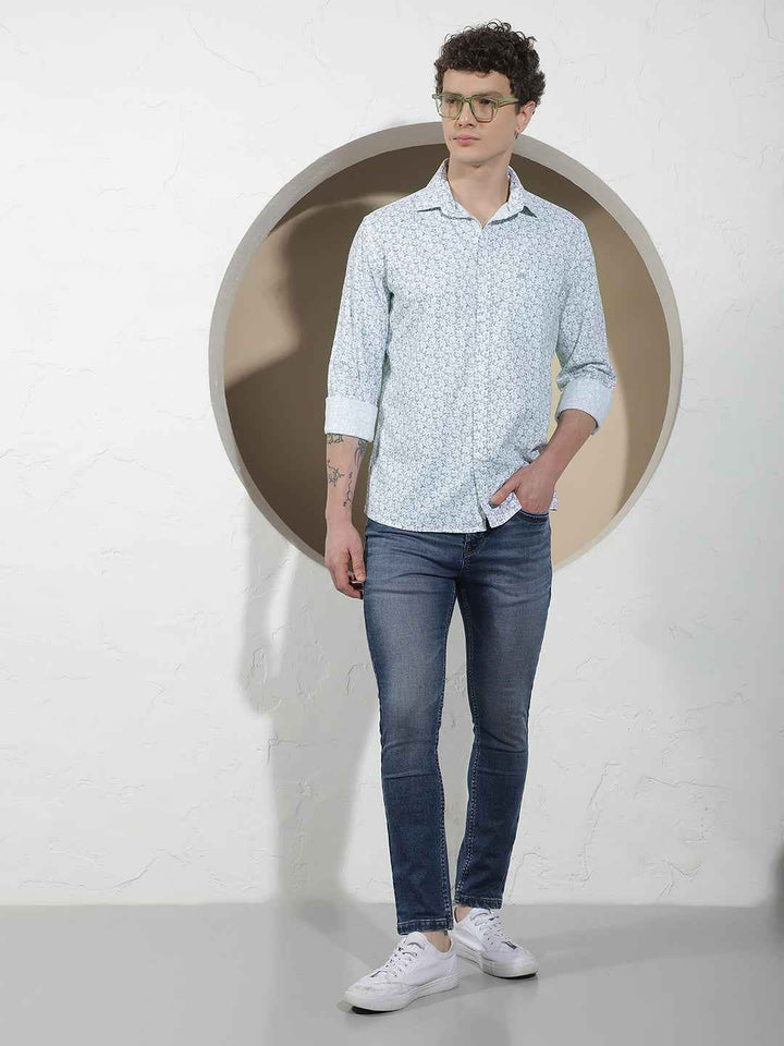 Frost Grey Printed Shirt