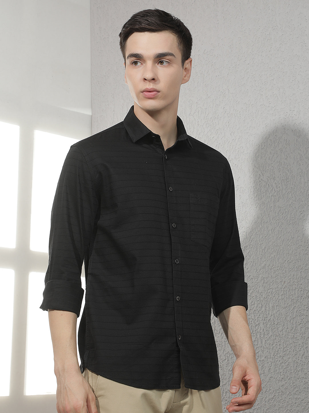 Black Horizontal Stripes Shirt