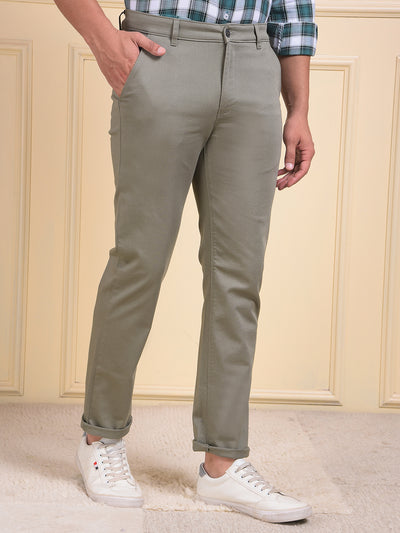 Chic Green Straight Trousers