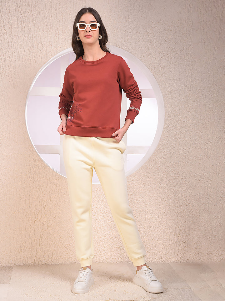 Soft Fleece Cream Jogger