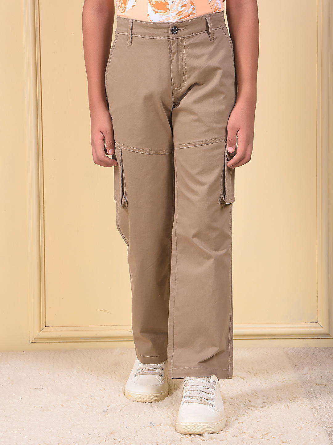 Khaki Cargo Trousers