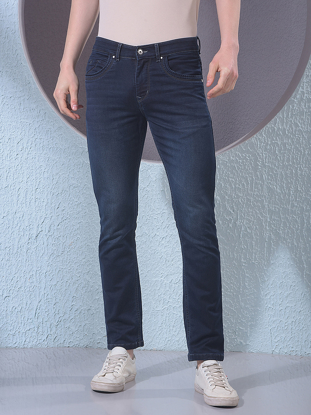 Blue Clean-Wash Everyday Jeans