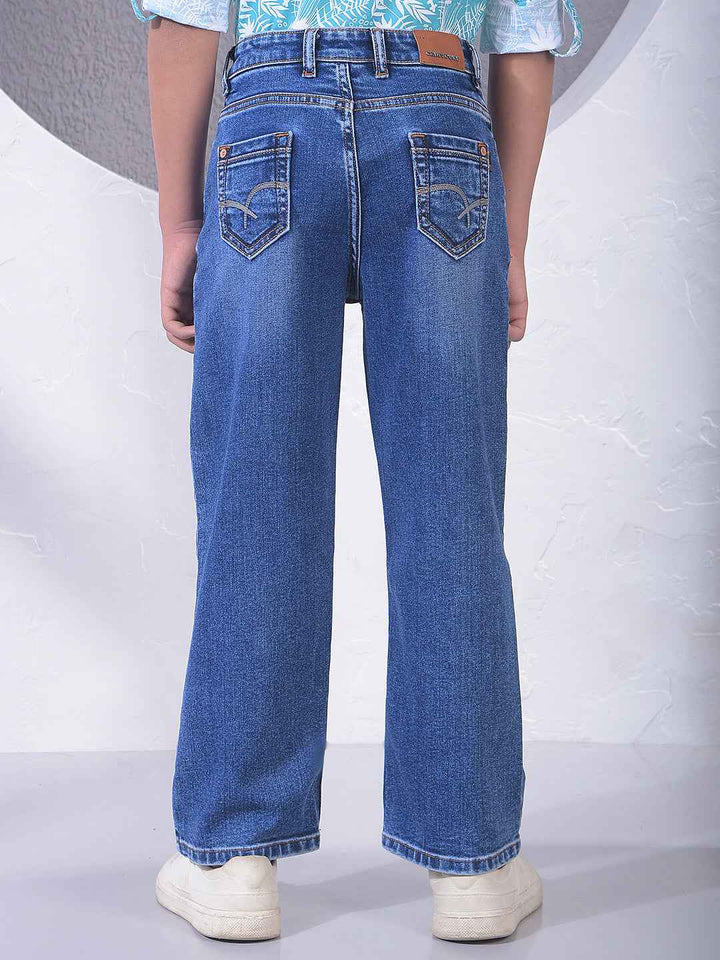 Deep Blue Urban Baggy Jeans