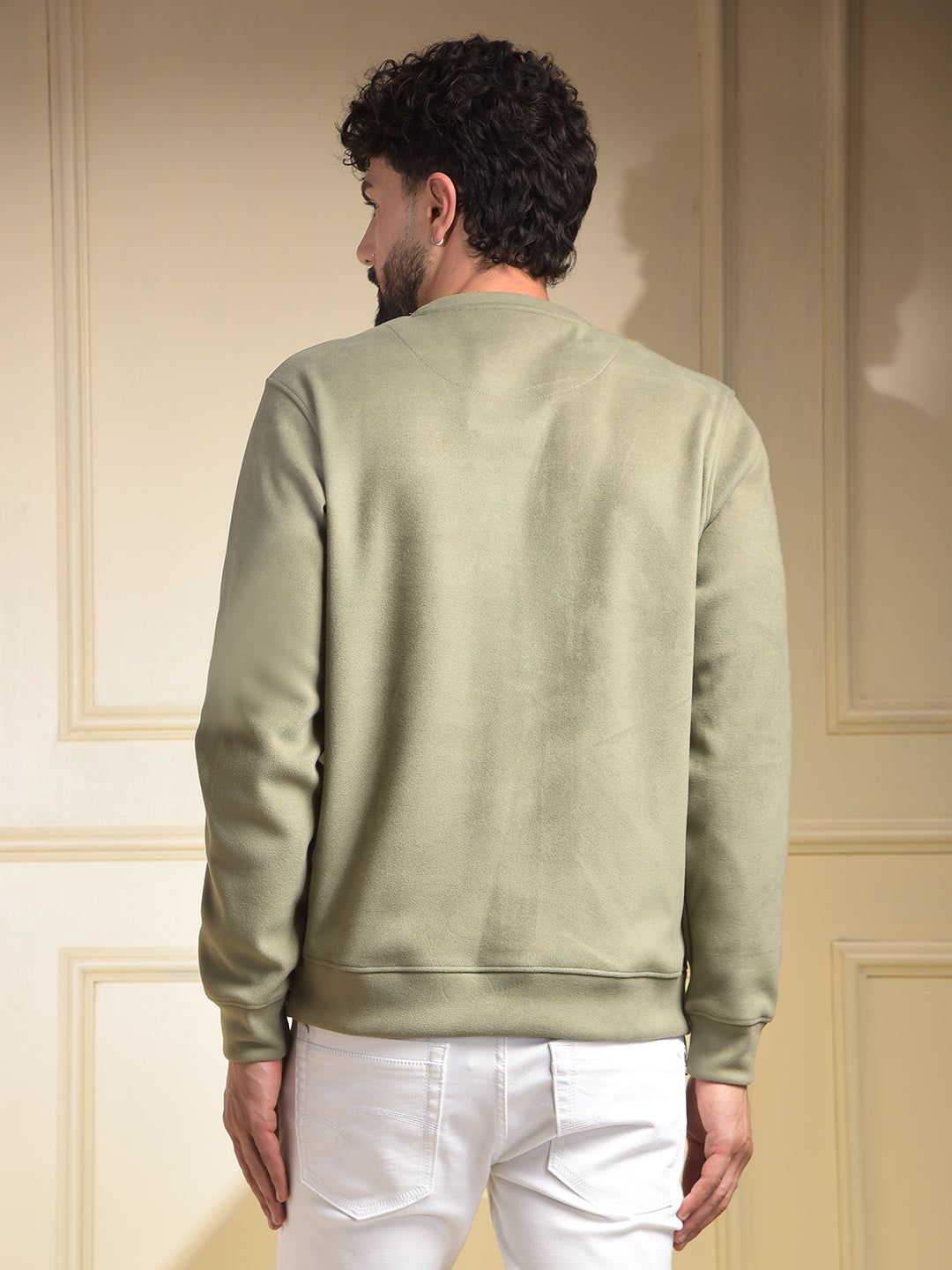Green Embellished Sweatshirt