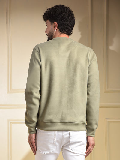 Green Embellished Sweatshirt