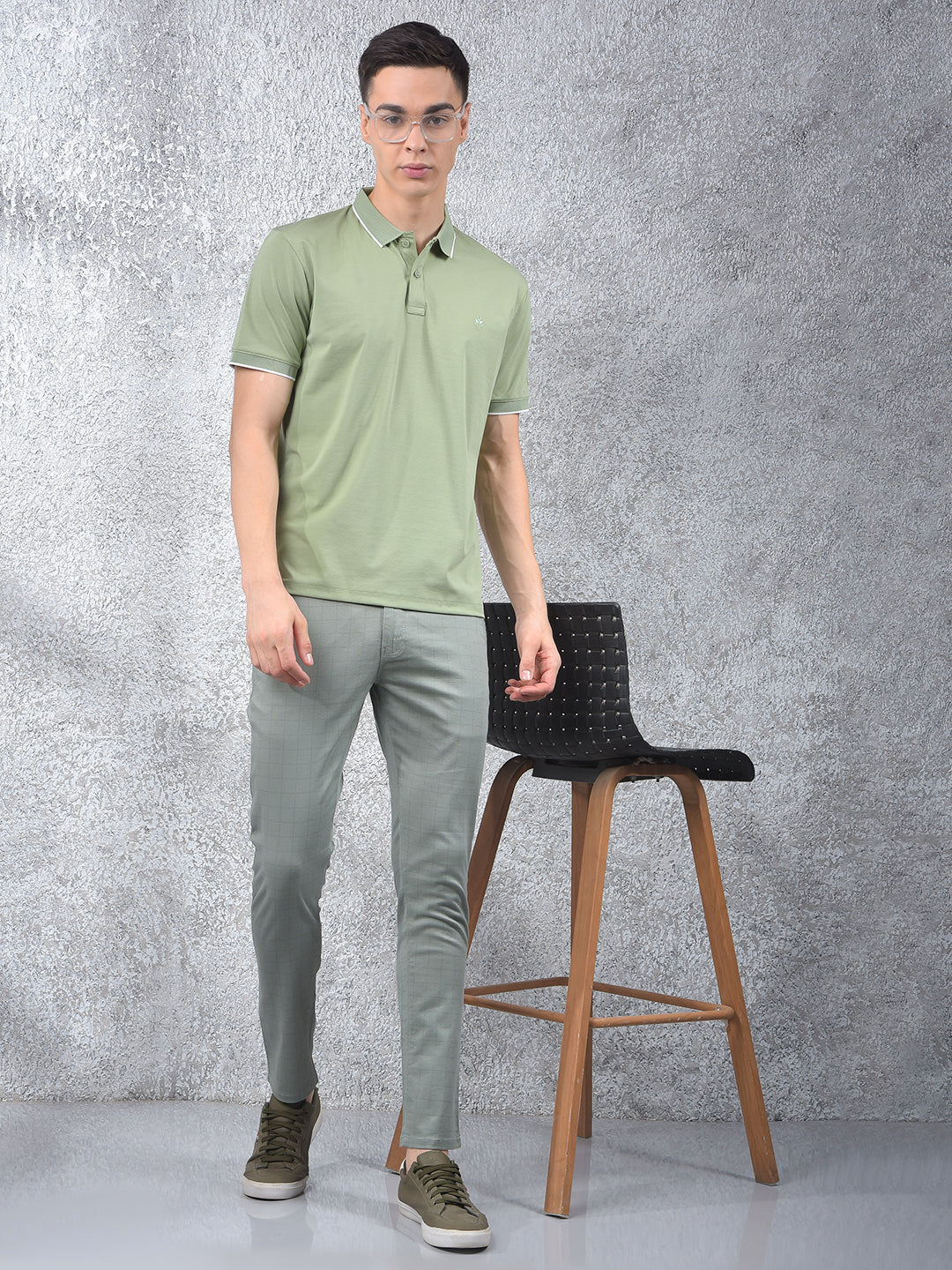 Beige Printed Trousers-Men Trousers-Crimsoune Club