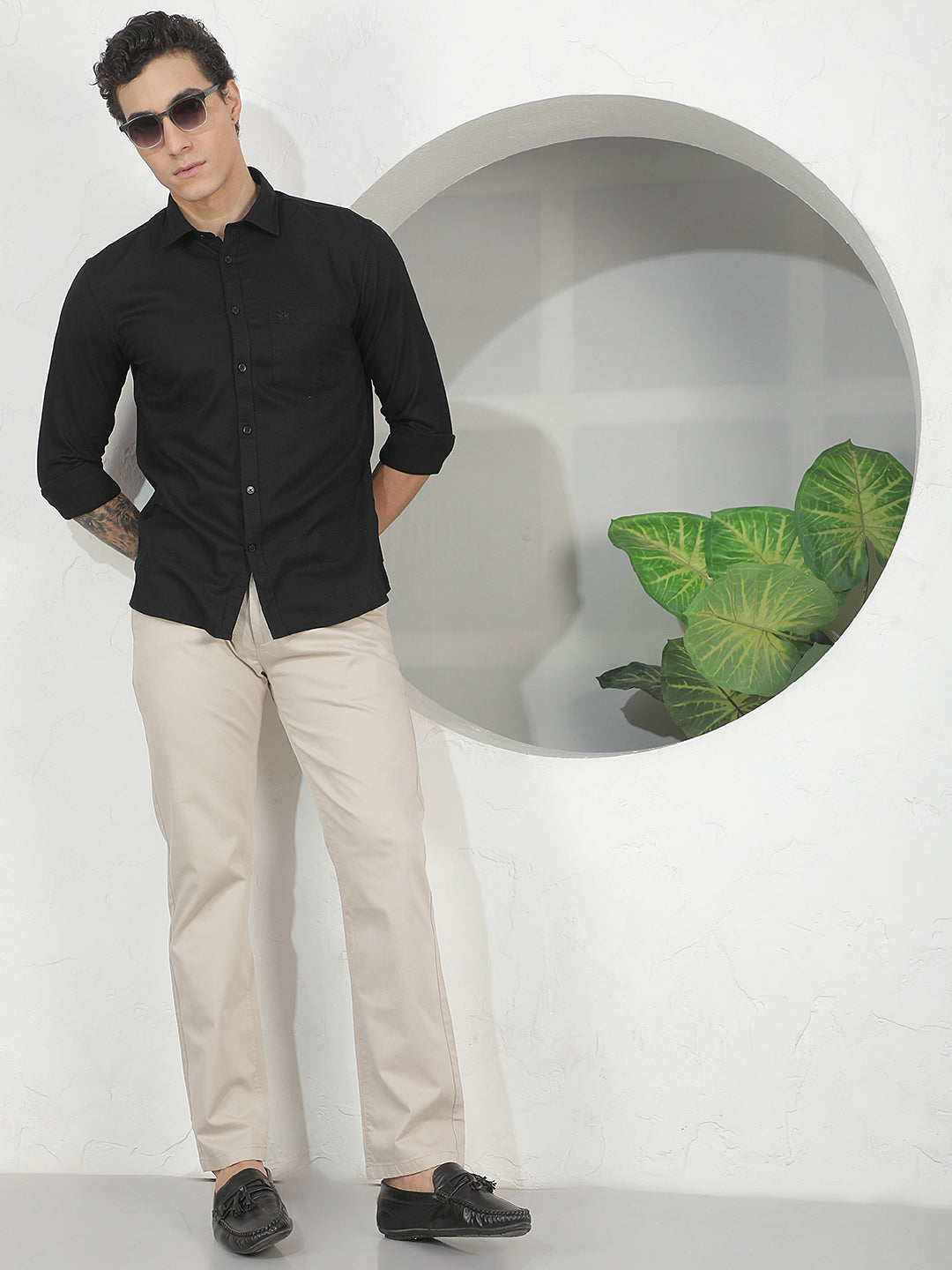 Classic Biscotti Beige Straight Trousers