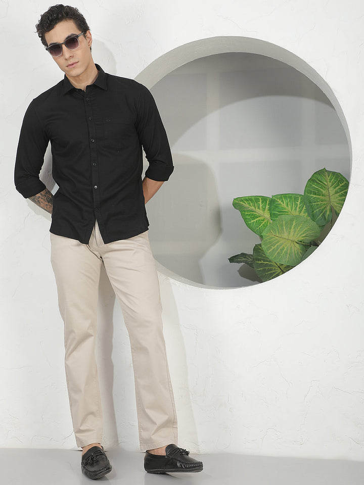 Classic Biscotti Beige Straight Trousers