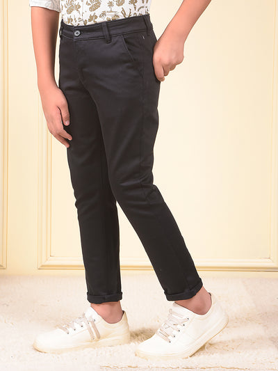Black Printed Trousers