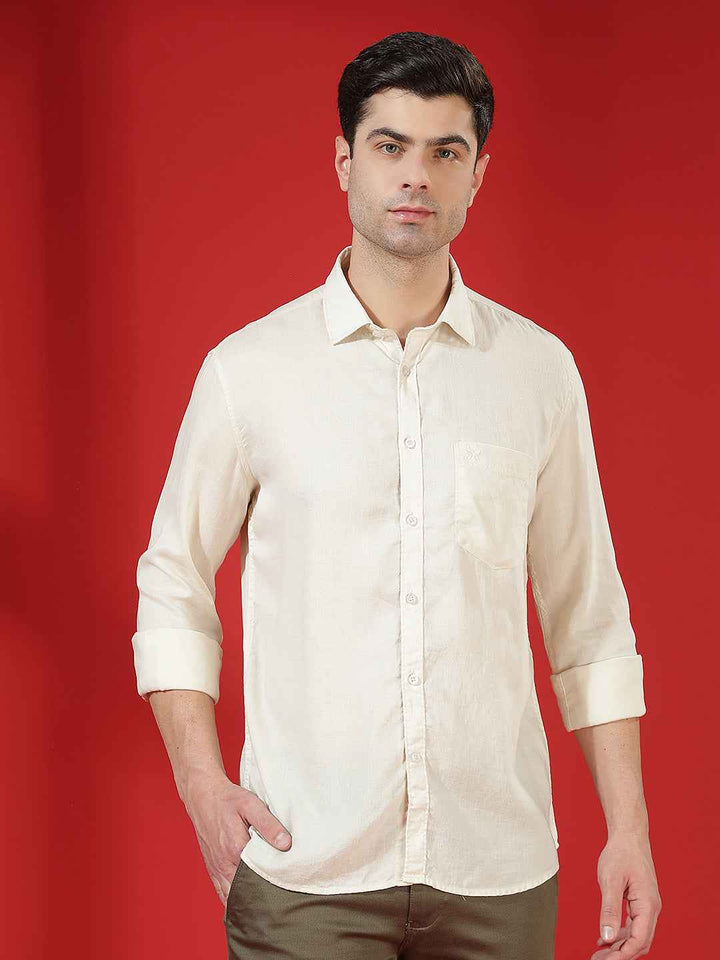 Beige Classic Comfort Shirt
