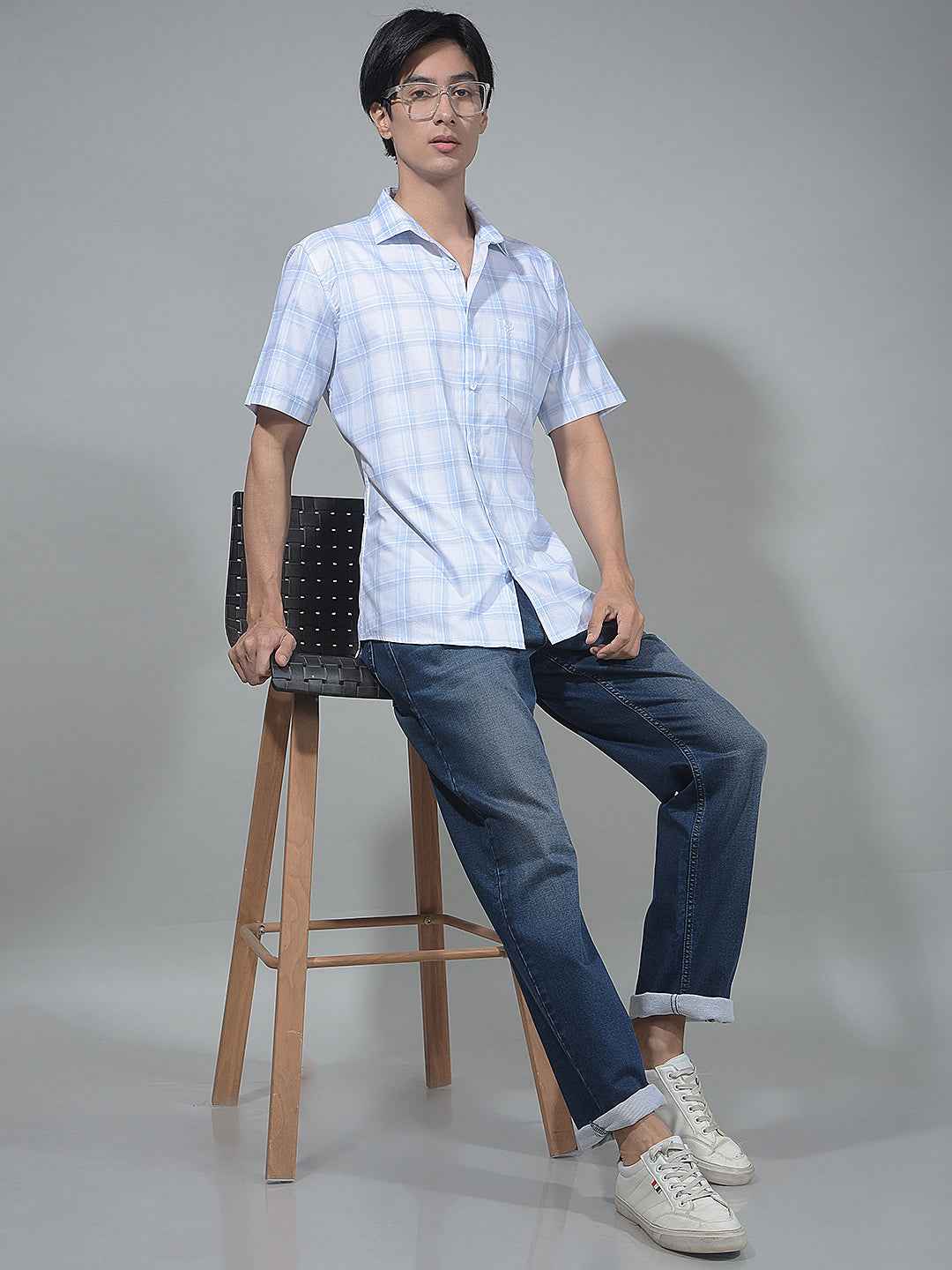 Deep Blue Straight Jeans