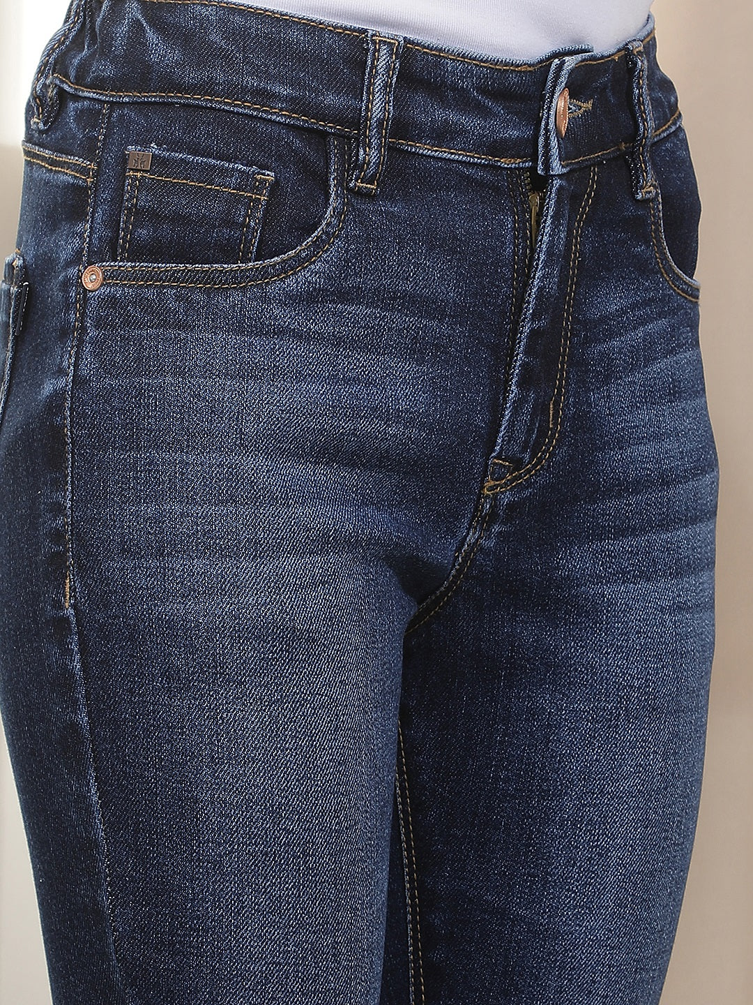 Luxe Azure Blue Bootcut Jeans