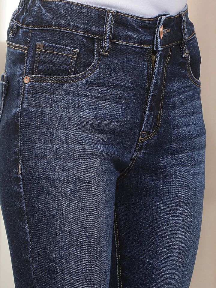 Luxe Azure Blue Bootcut Jeans