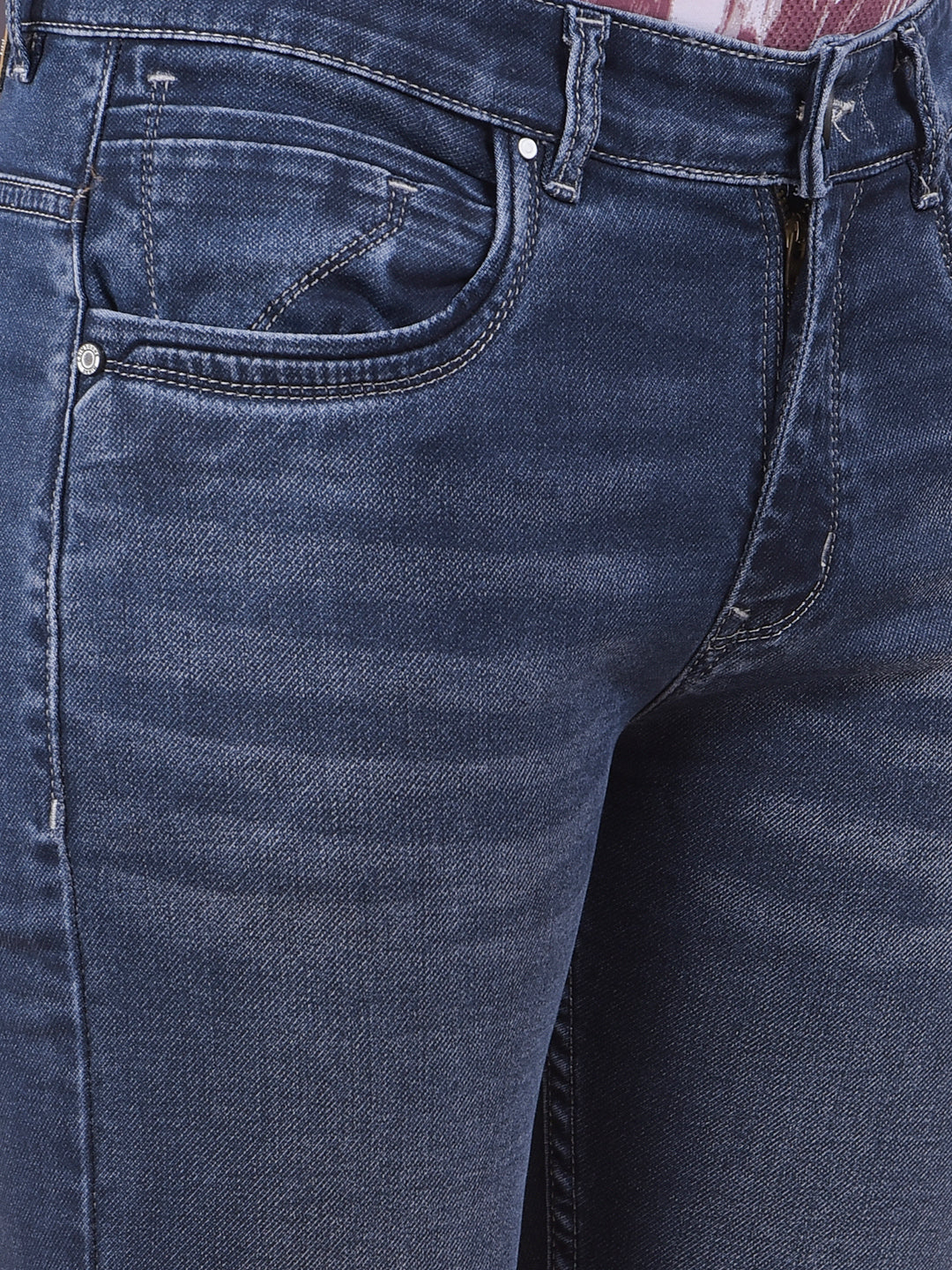 Stylish Tapered Blue Jeans