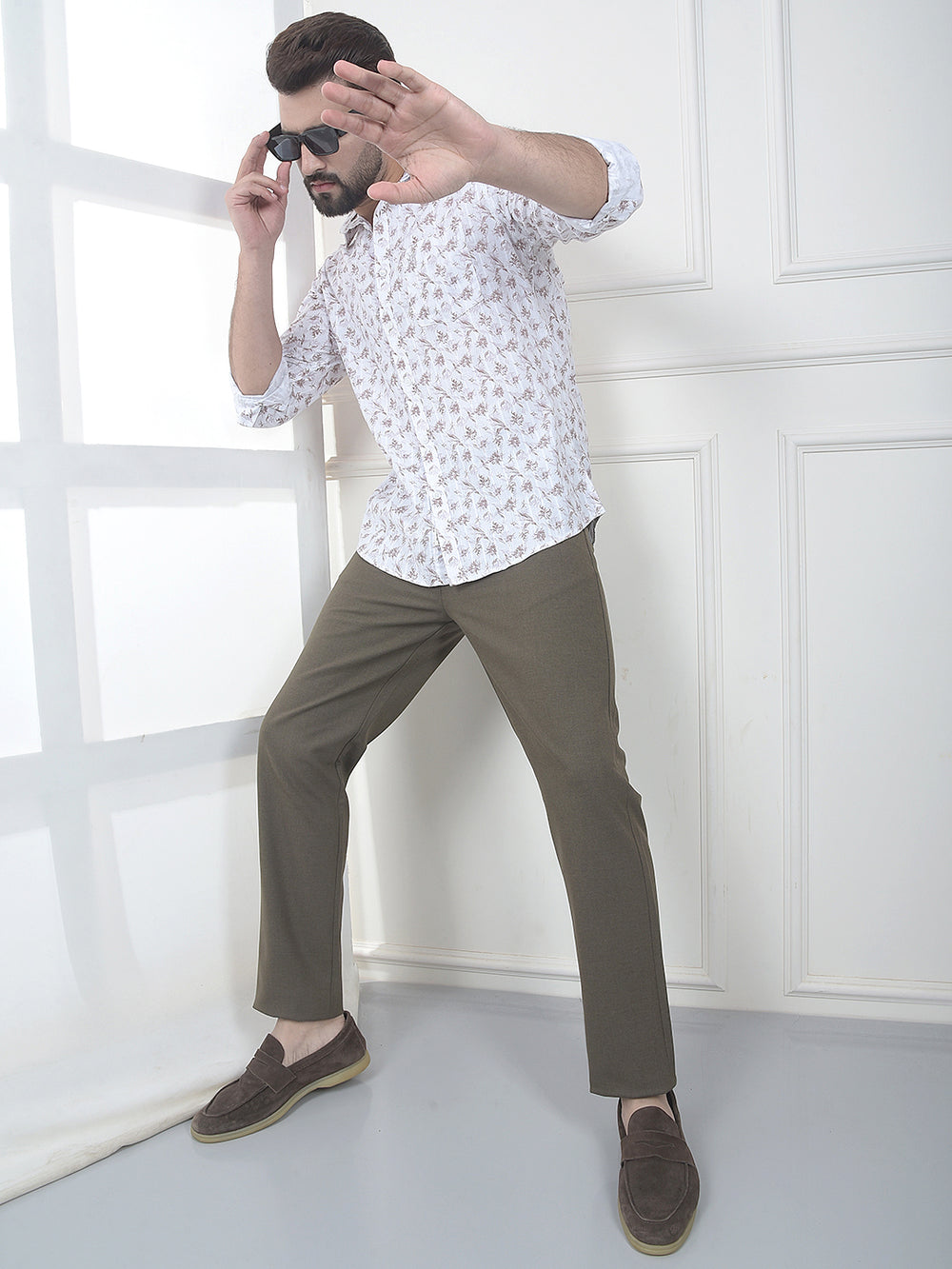 Olive Chino Trousers