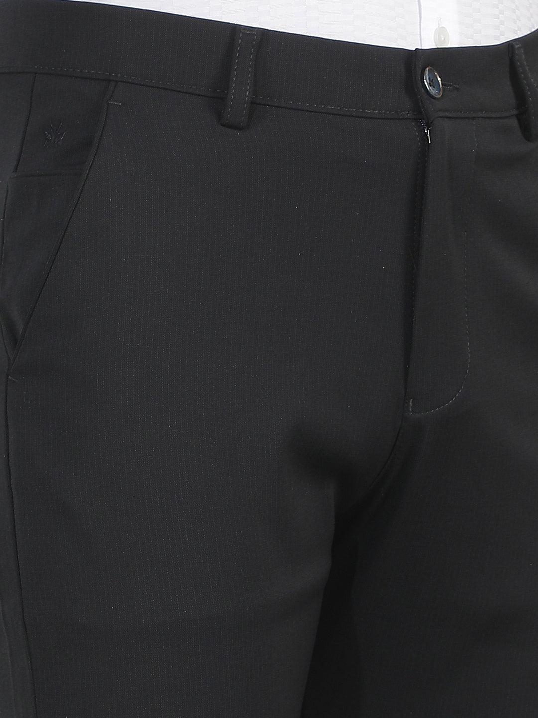 Navy Blue Printed Trousers