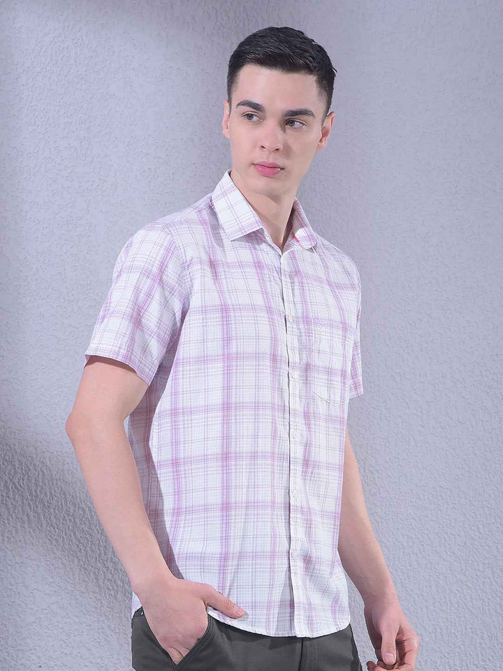 Voilet Checked Shirt