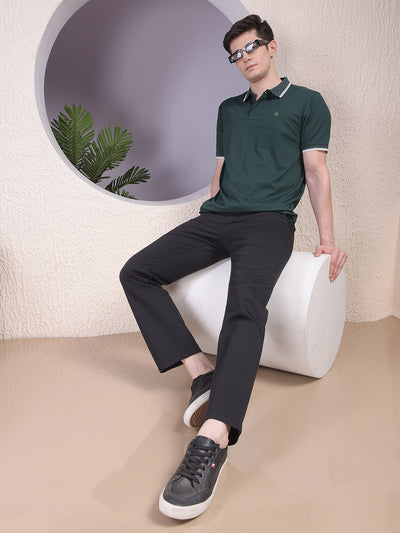 Green Polo-Neck T-Shirt