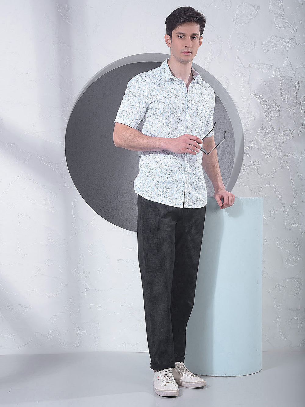 Green Floral Print Shirt