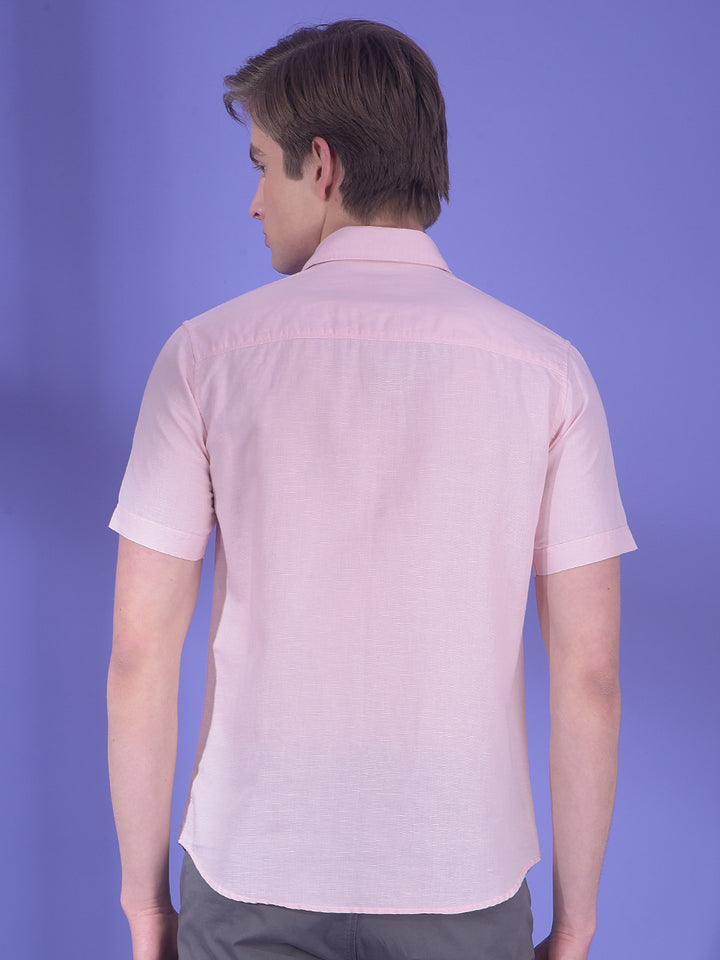 Peony Blend Pink Linen Shirt