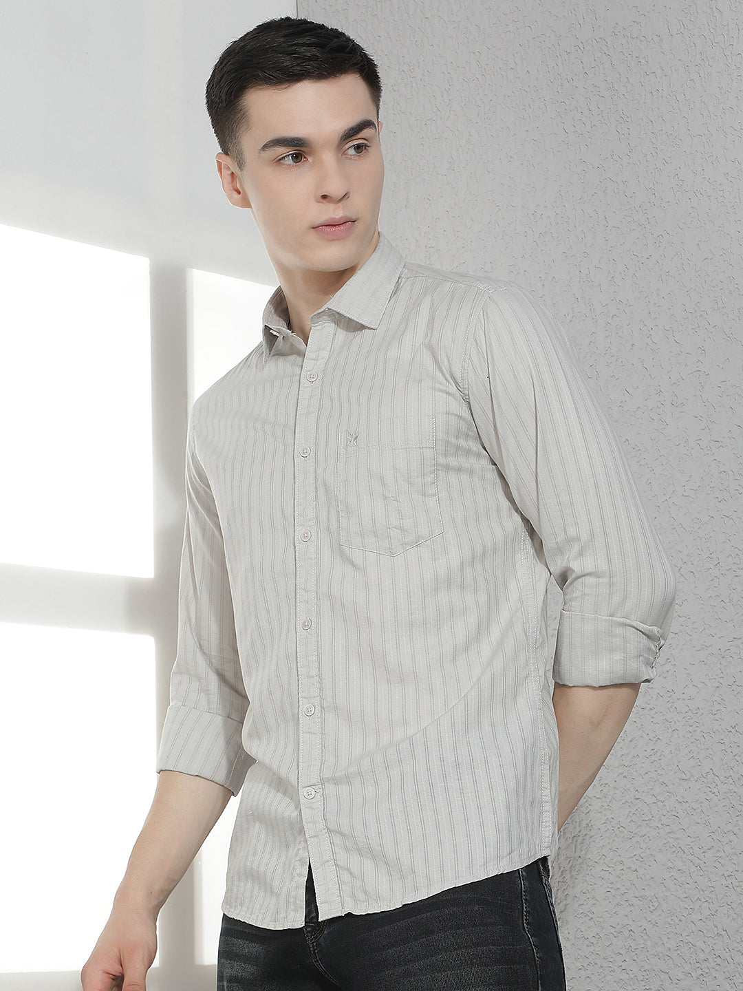 Grey Striped Shirt