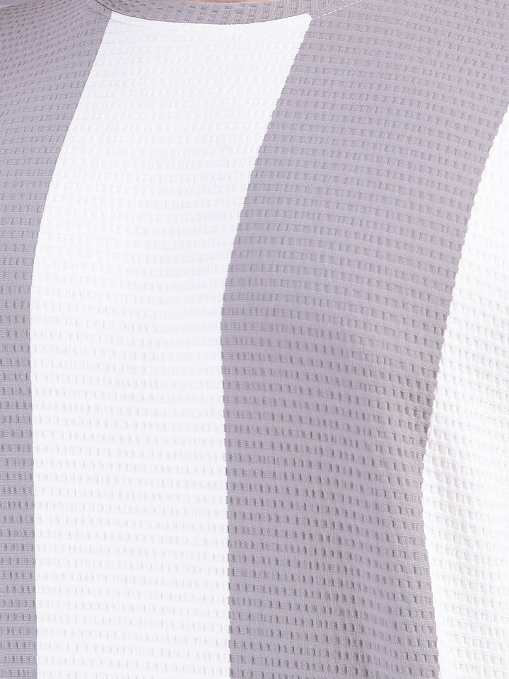 Grey Vertical Stripes Sweatshirt