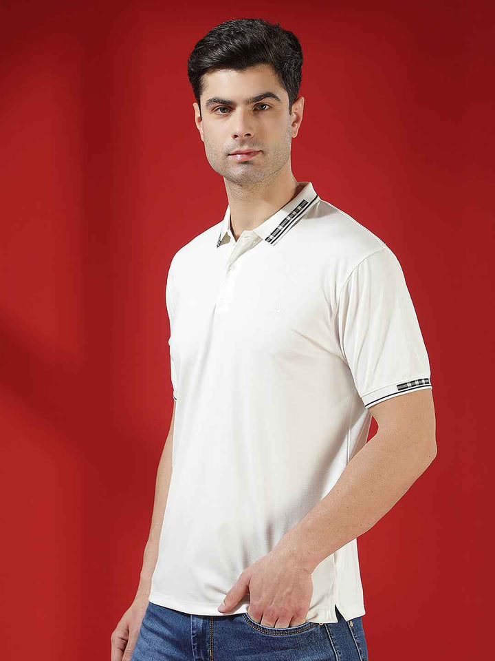 Crisp White Classic Polo T-Shirt