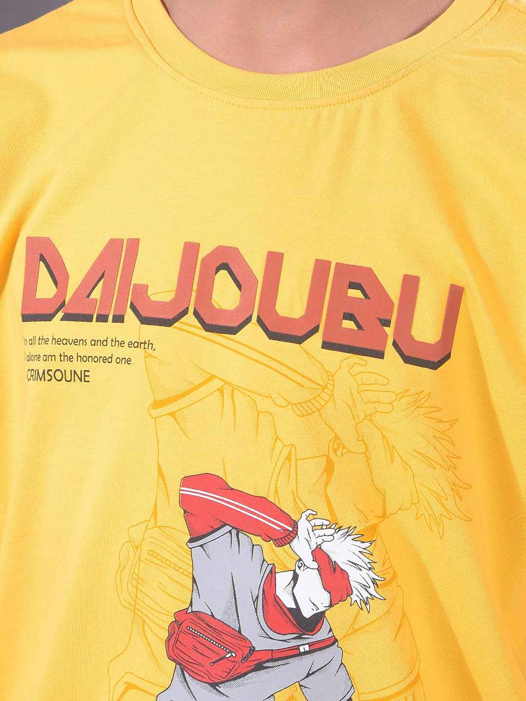 Yellow Graphic Print T-Shirt