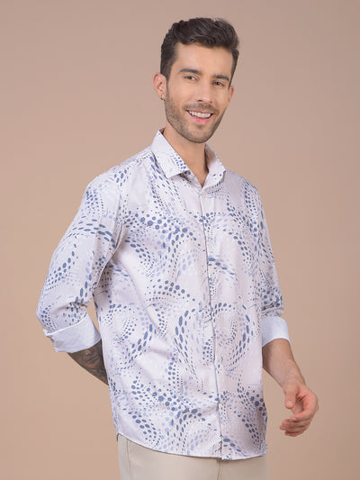 Blue Printed Shirt