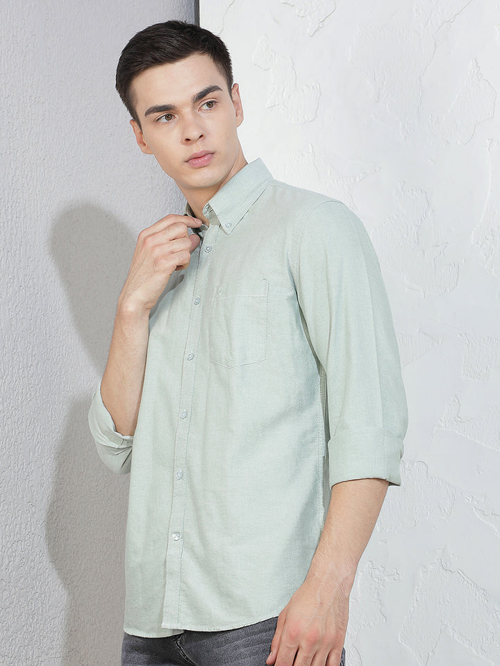 Green 100% Cotton Shirt