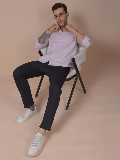 Pink Checked 100% Cotton Shirt