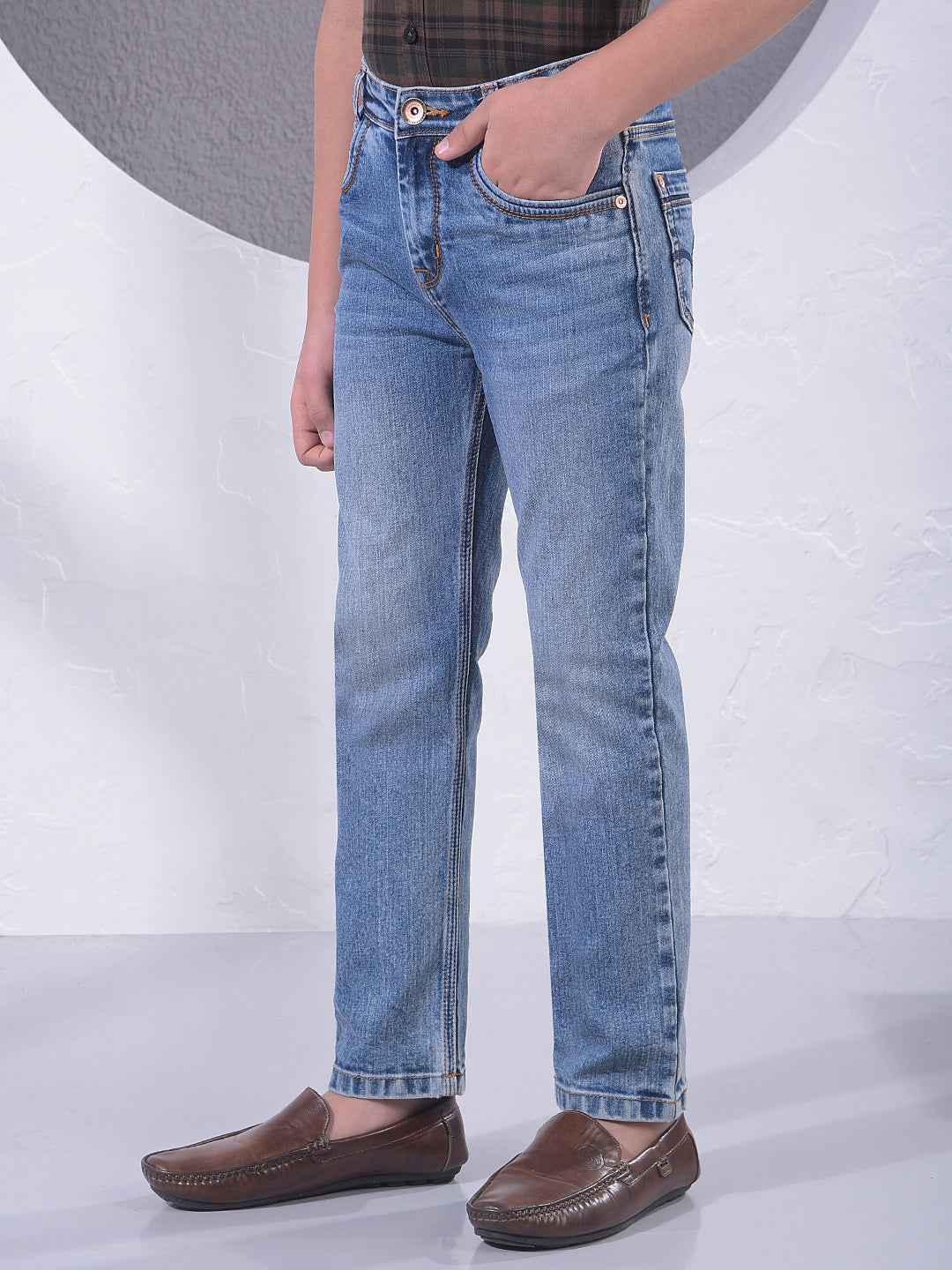 Refined Blue Modern Jeans