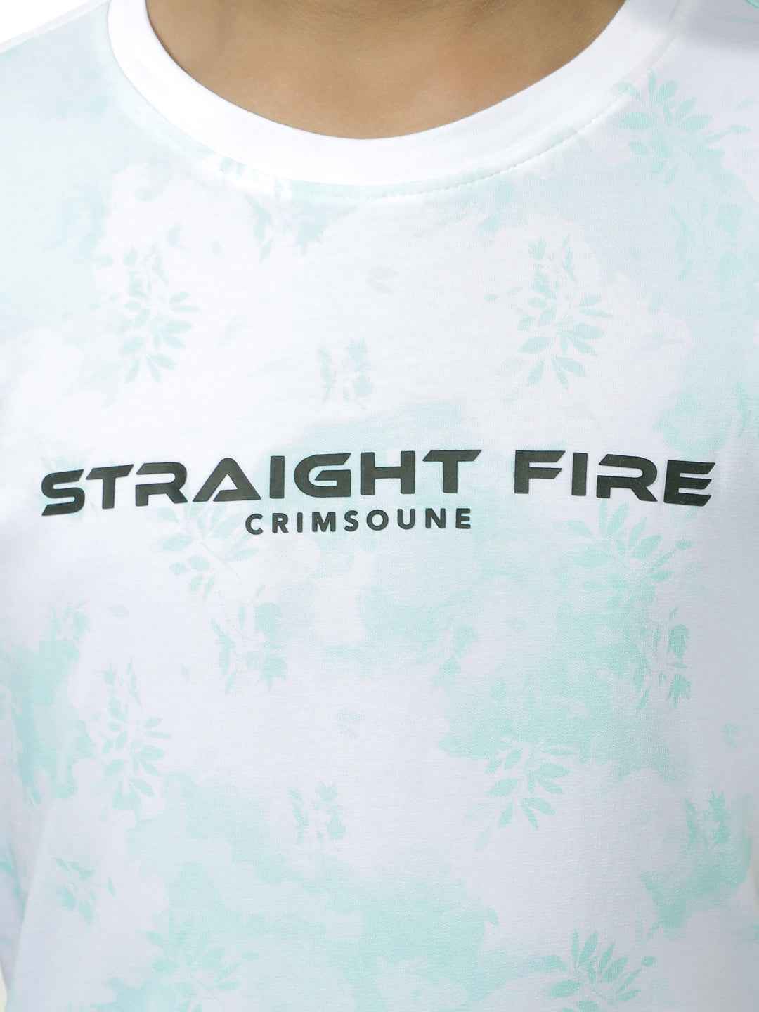 Aqua Bloom Graphic T-Shirt