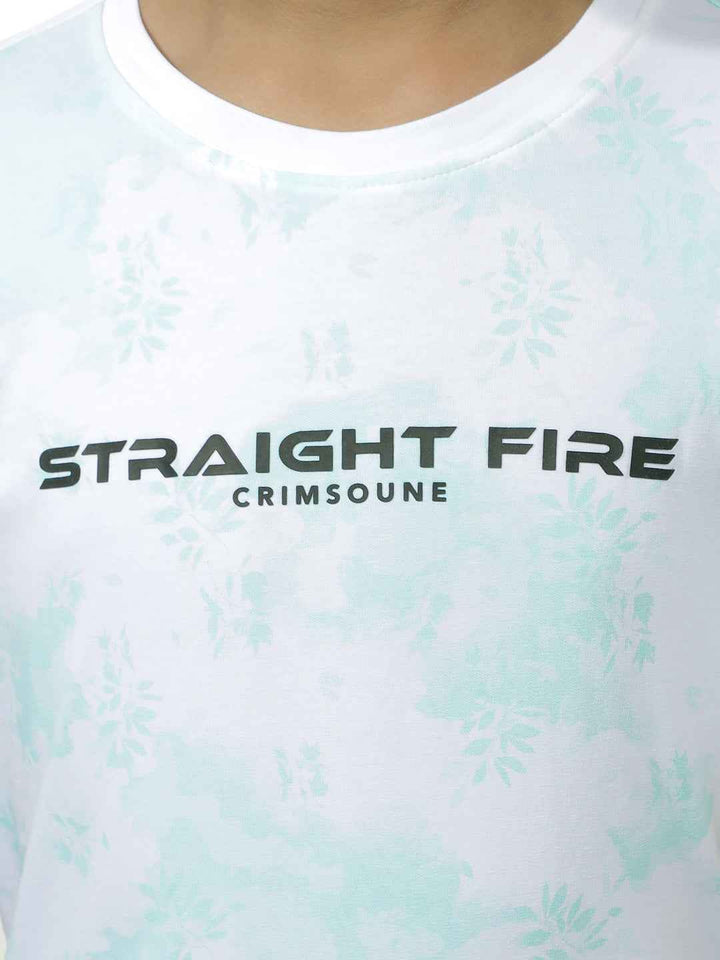 Aqua Bloom Graphic T-Shirt