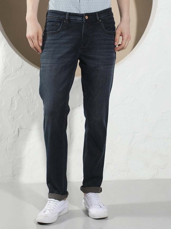 Contemporary Midnight Navy Navy Blue Jeans