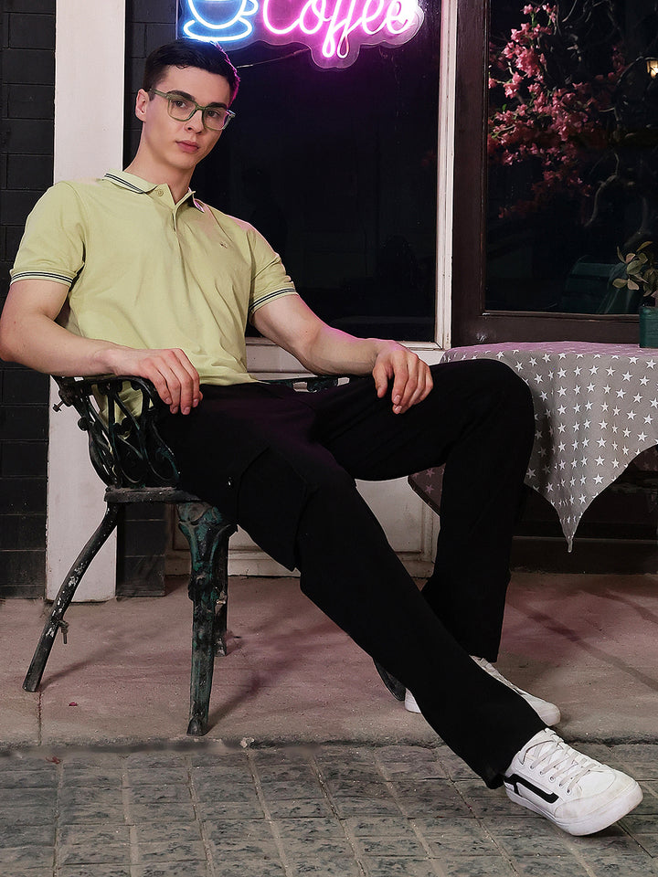 Yellow Polo Neck T-Shirt