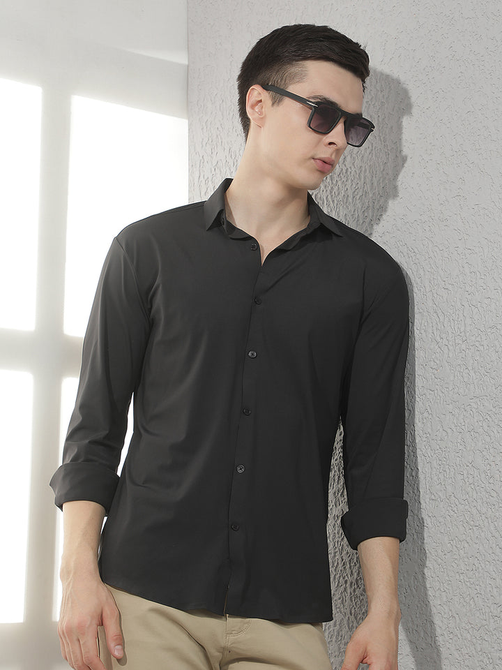 Chic Jet Black Shirt