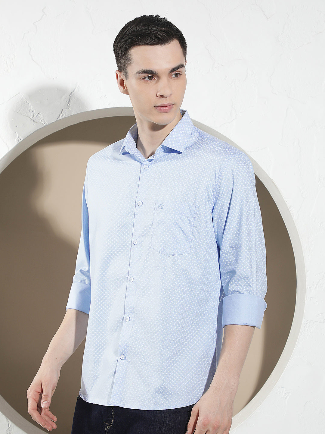 Fresh Blue Printed Shirt