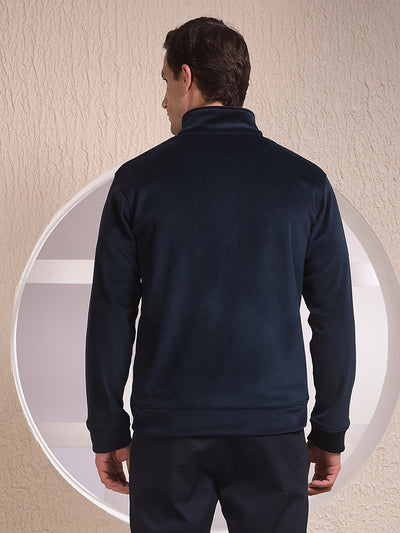 Navy Blue Stylish Sweatshirt