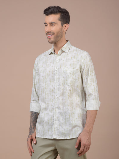 Green Printed Shirt