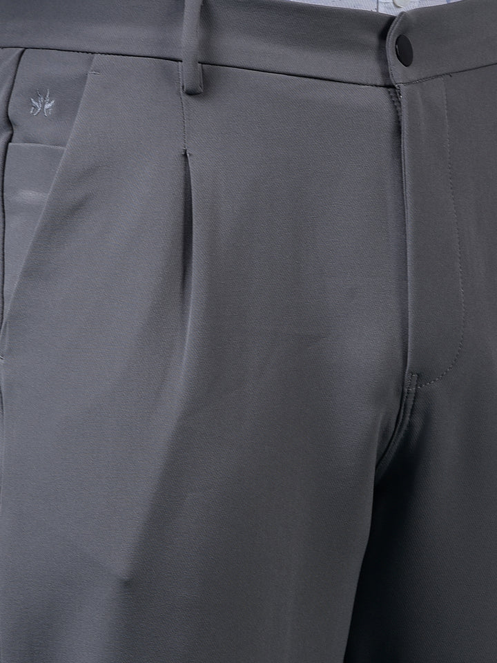 Grey Korean Fit Trousers