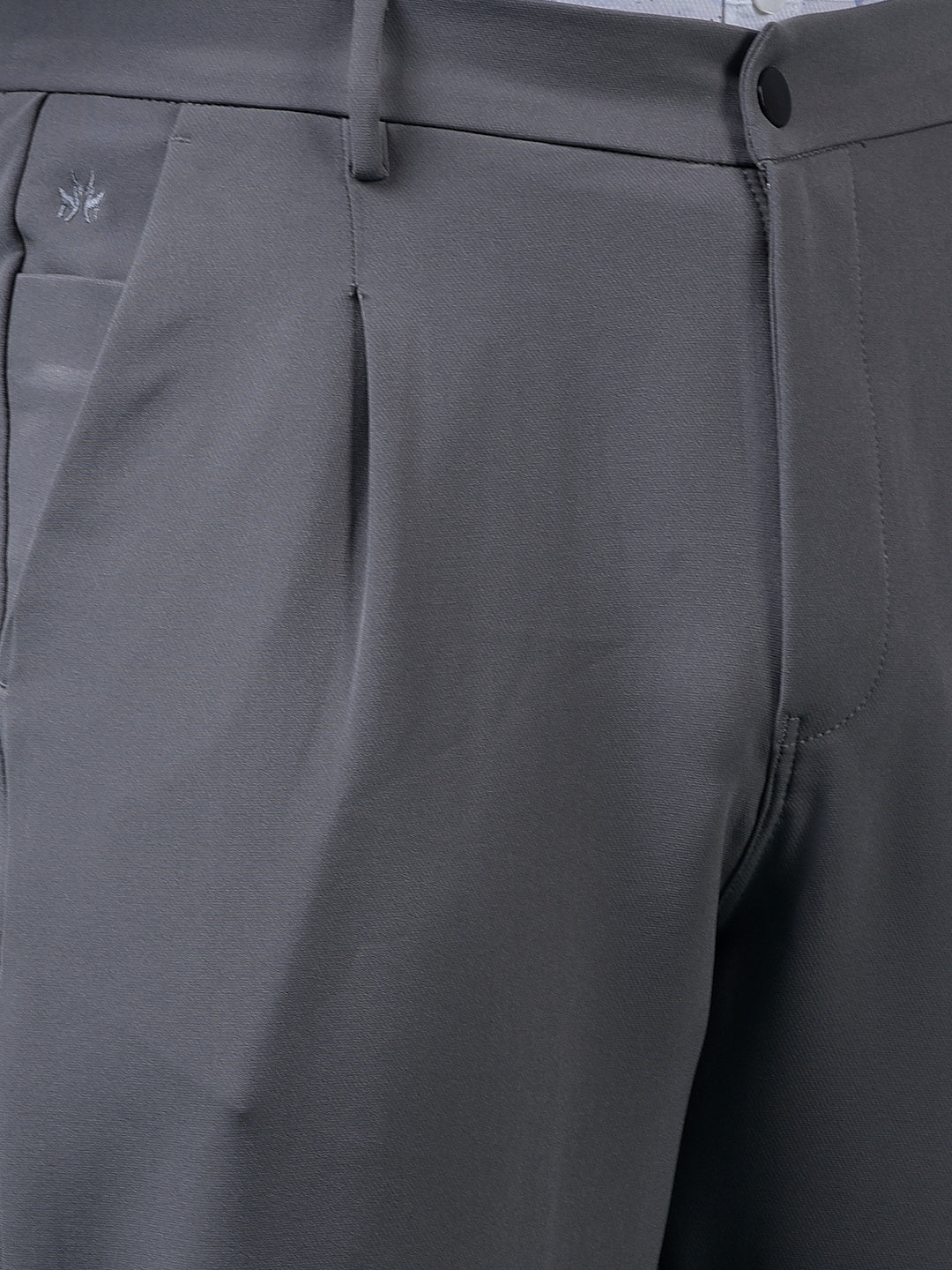 Grey Korean Fit Trousers