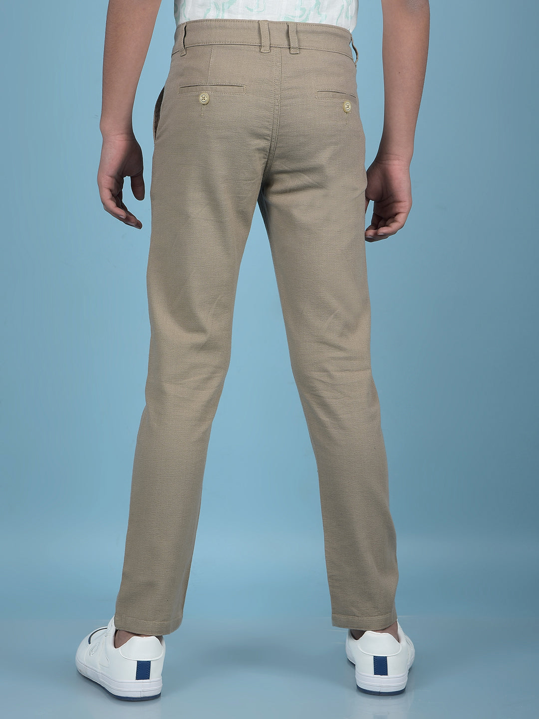 Khaki Printed Trousers