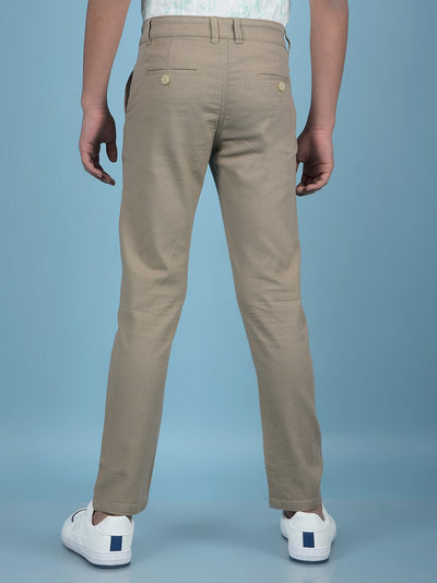 Khaki Printed Trousers