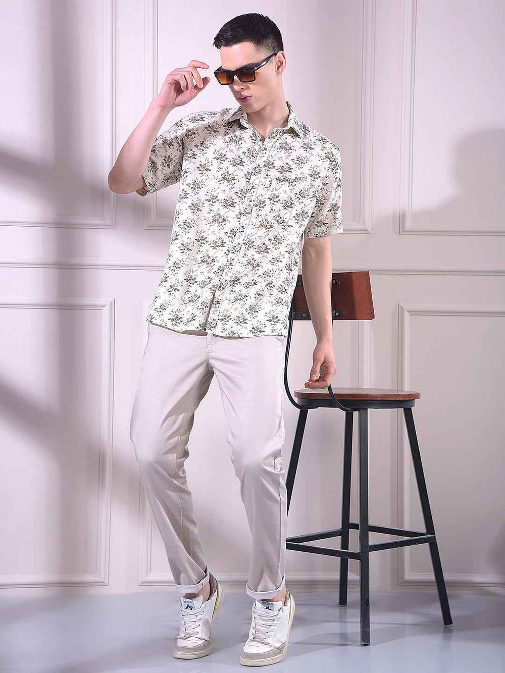 Beige Chinos Trousers