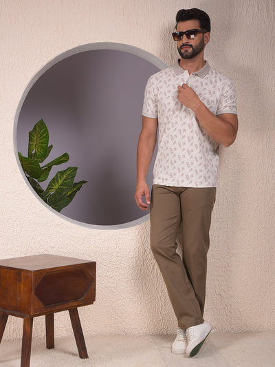 Breezy Khaki Straight Trousers