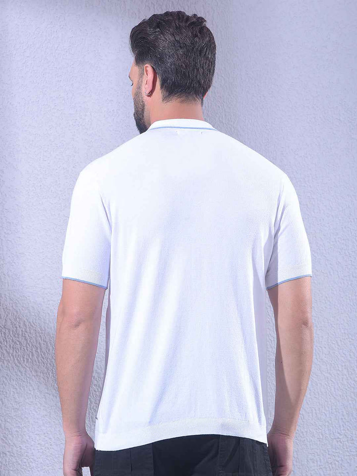 Elegant Cream Polo T-Shirt