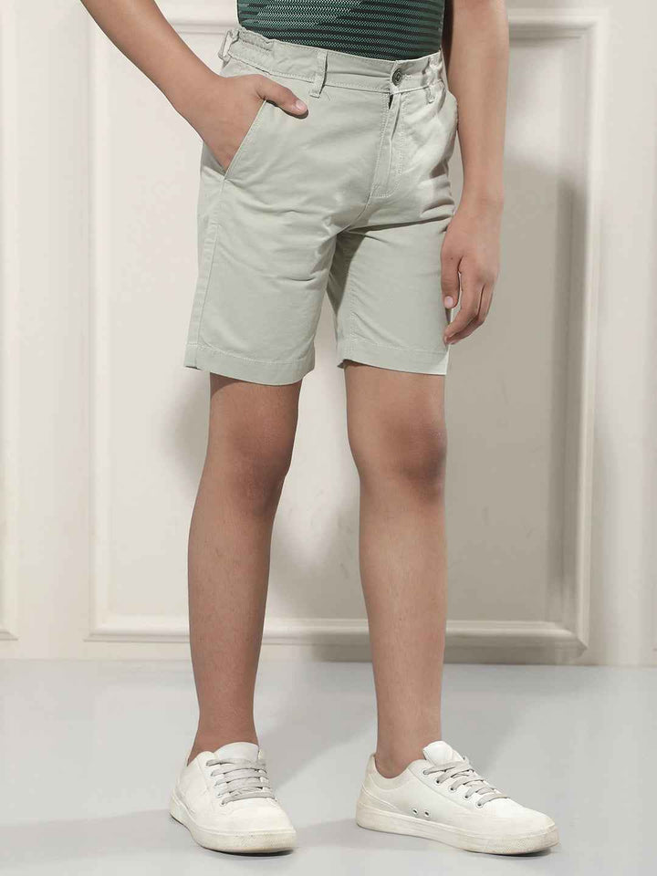 Sage Green 100% Cotton Shorts