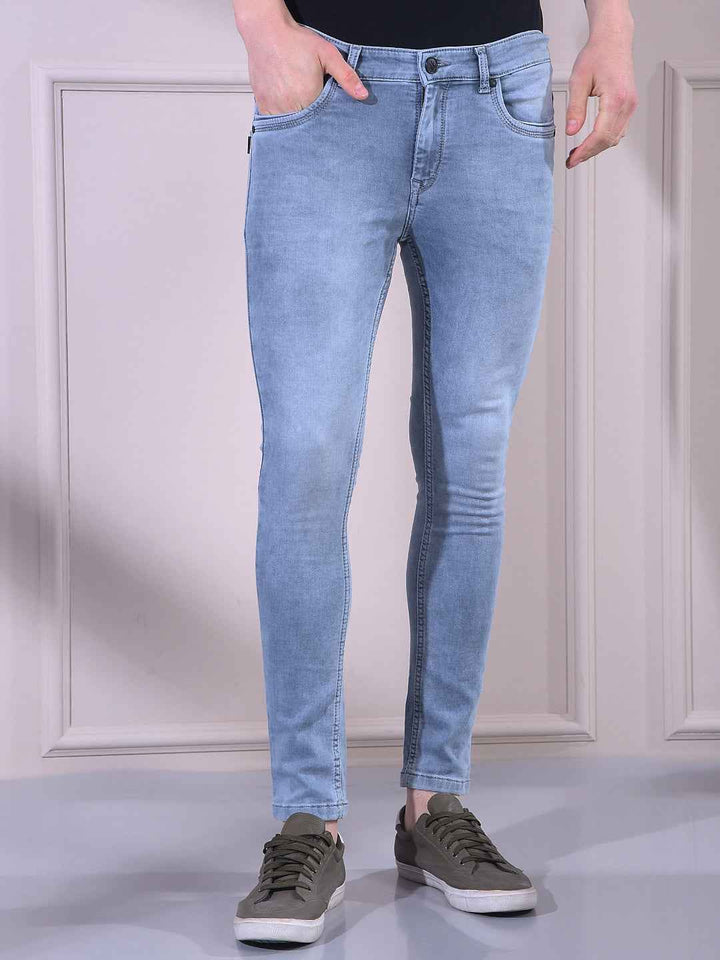 Light Blue Skinny Stretch Jeans